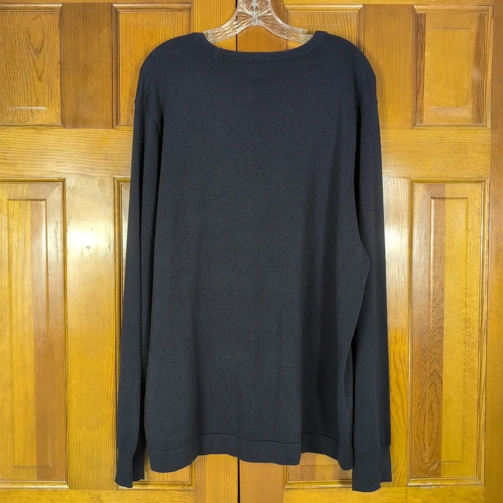 J.Crew Cotton Crewneck Sweater XXL Navy Blue Minimalist Classic Preppy NWT